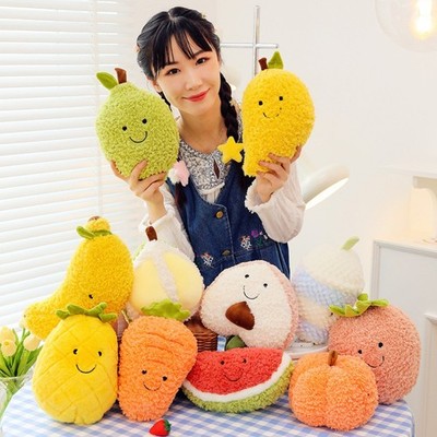 Simulated fruit vegetable 20-25cm plush stuffed toy for children's birthday gift
