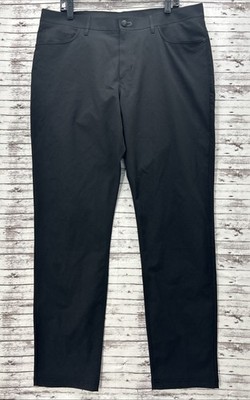 Public Rec Dealmaker Pants Men's Size 36x32 Black 5 Pocket Casual Tech Work EUC