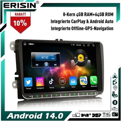 10.25'' 4+64GB 8-Kern Android 14 Autoradio GPS Navi BT für BMW X5 E70 X6 E71 CCC