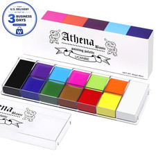 12-Color Face Body Paint Palette for Halloween, Cosplay SFX Makeup
