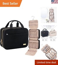 Travel Toiletry Bag for women, Portable Hanging Organizer for Travel-Sized Sh...