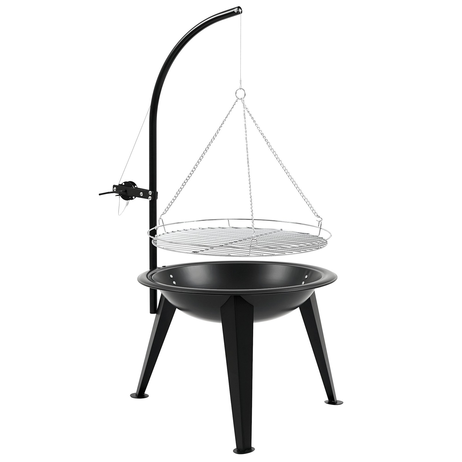 Edelstahl 21A Grill Holzgrill Standgrill Schwenkgrill BBQ Feuerkorb Feuerschale