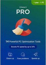 CCleaner Professional V7   1 PC  1 Year  Digital Key, Instant delivery