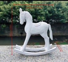 Swinging Horse Statue, Resin Decor for Home