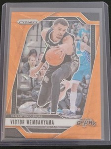 Victor Wembanyama 2024-25 Panini Prizm #172 Orange Wave /60