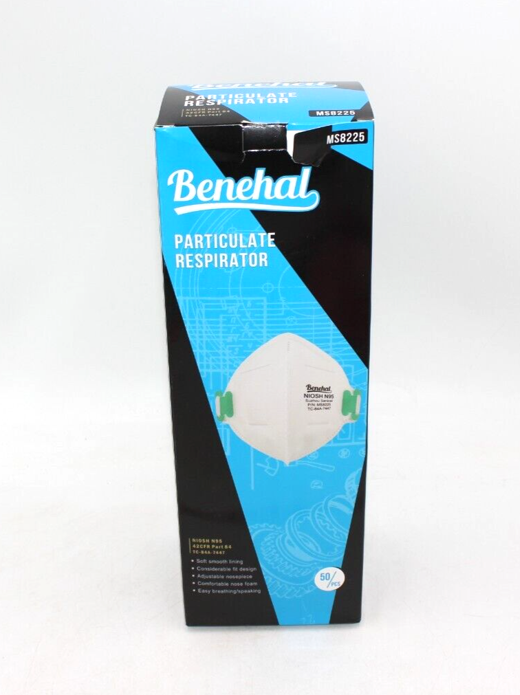 Benehal NIOSH N95 MS8225 Flat-fold Mask - N95 Mall