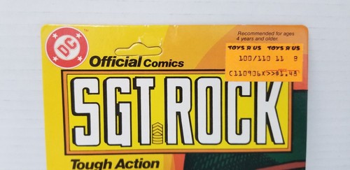 De colección 1981 Remco SGT Rock Action Soldier 3,75" abierto en la parte superior (sin perforar) estante H2 - Imagen 2 de 9