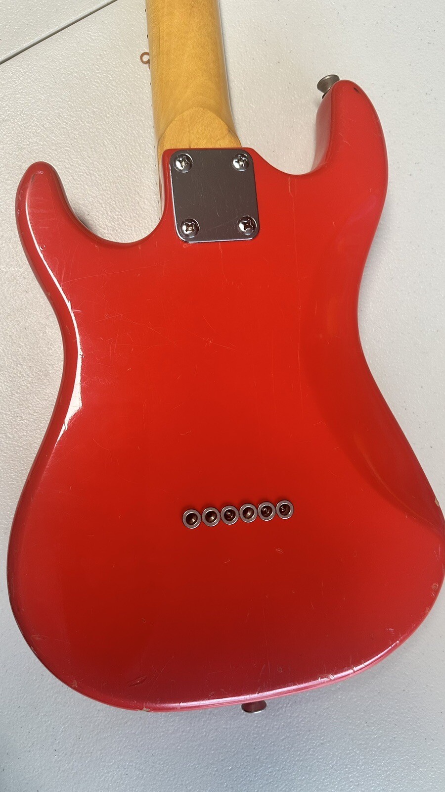 El Maya Artist Model Stratocaster 1970S Vintage Red Electric Guitar