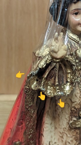 Philippines Sto Niño Child Jesus Image Religious Figurine Statue 13"T *READ - Picture 10 of 12