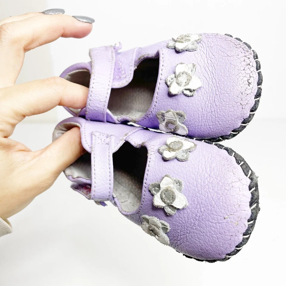 PEDIPED ORIGINALES SALOME LAVANDA Ballet púrpura suela plana suave talla 18-24M Foto 2 de 4
