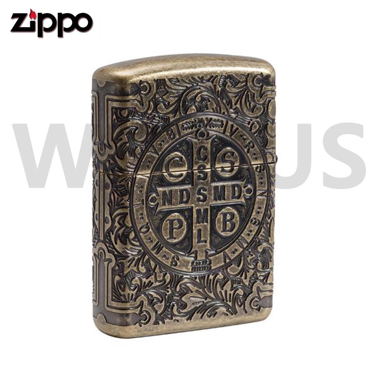 Zippo Constantine Windproof Armor St. Benedict Design Lighter 