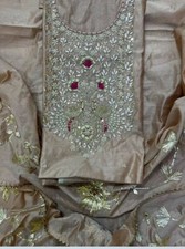 Women Chanderi Silk Heavy Jardoz Work Kurti With Chanderi Heavy Gotta Work Dupat