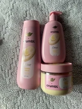 Dove Crumbl - Lemon Glaze Body Wash, Hand Soap & Body Scrub NEW.  3pc