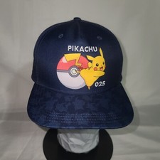 Pokemon Pikachu 025 Snapback Baseball Cap Hat Youth One Size New 2021