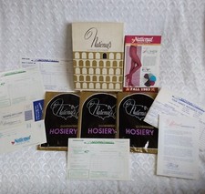 3 Sealed Pairs With Box Vintage Nationals Guaranteed Hosiery Small NEUTRAL BEIGE