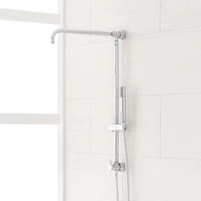 Signature Hardware Hawick Shower System Riser, Chrome
