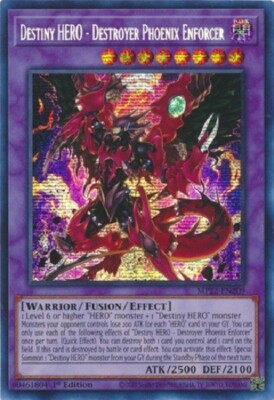 DESTINY HERO - DESTROYER PHOENIX ENFORCER ** PRISMATIC SECRET RARE
