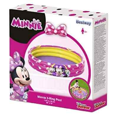 Bestway x Disney Minnie Mouse Inflatable 3 Ring Pool NEW