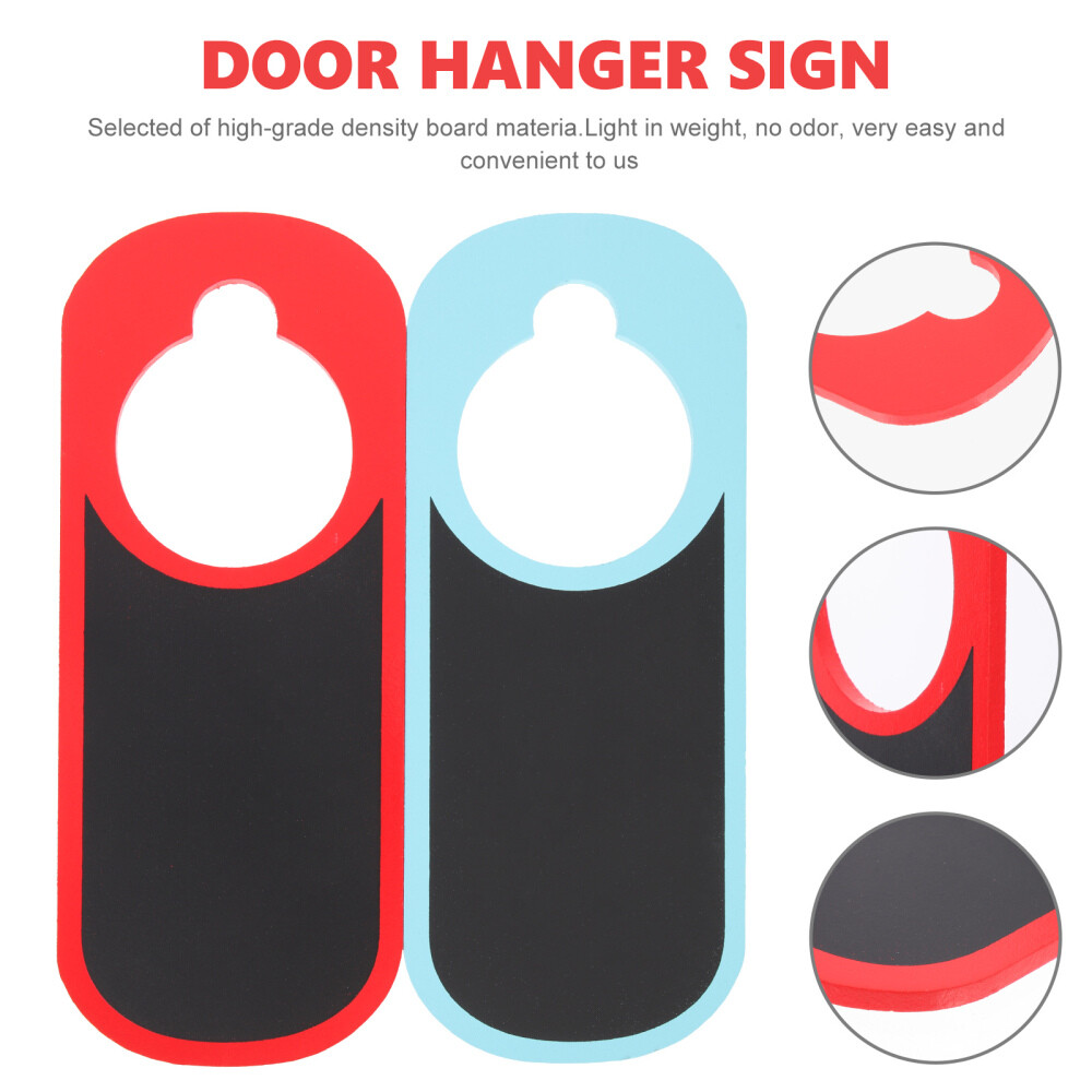 6 Pcs Door Knob Chalkboard Sign Office Signs Not Disturb Hanger