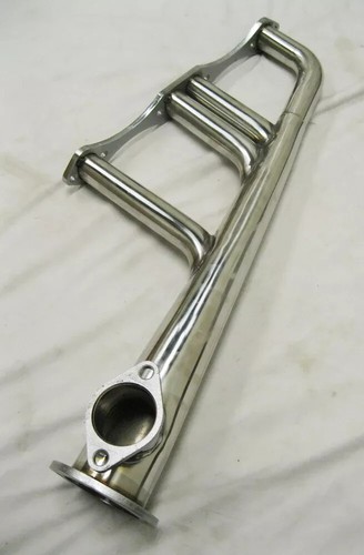 SBC Chevy Lake Style Lakester Street Rat Rod Exhaust Headers Stainless RETURN - Picture 3 of 18