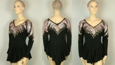 Custom Rhythm Competition Dancewear Short Embellished Dance Dress Costume Adult