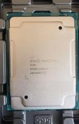 Intel Xeon Gold 6138 cpu processor 20 cores 2GHZ 40 threads FCLGA3647