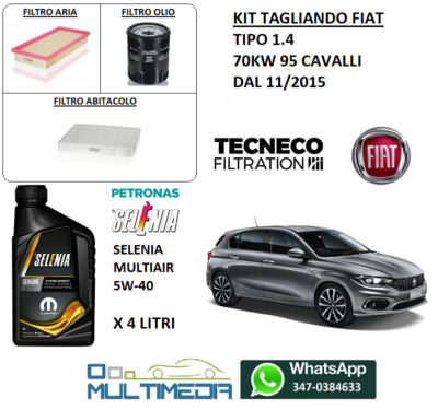 KIT TAGLIANDO PER FIAT DOBLO 1.9 JTD 07/01>01/04 74KW 100CV - Foto 8