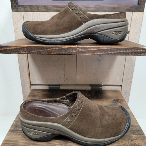 Keen Donna Taglia 5 - Zoccoli Slip On Marrone Scamosciato Camera - 53036 - Foto 3 di 8