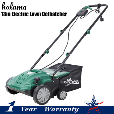 2-in-1 13'' Electric Scarifier Lawn 12 Amp Lawn Dethatcher w/ Collection Bag