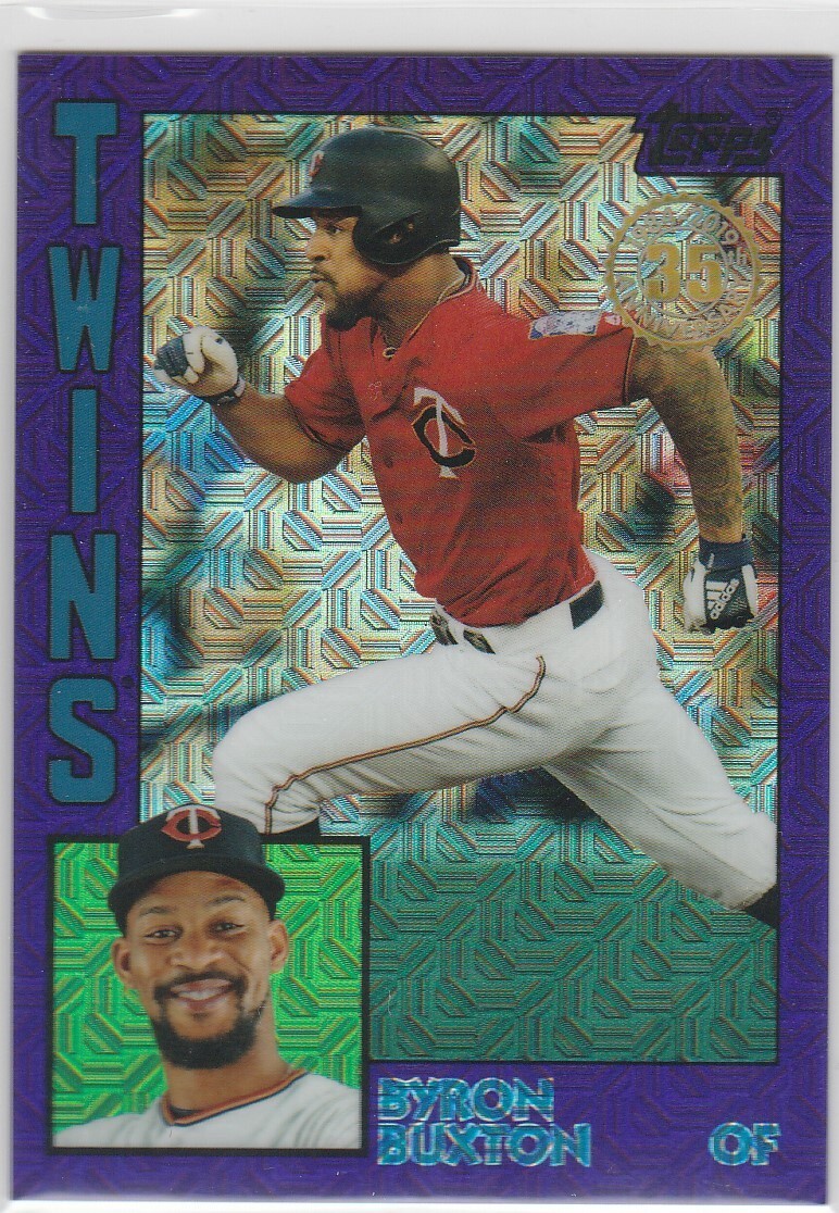 2019 Update 1984 Topps Chrome Purple Refractor 73/75 Byron Buxton