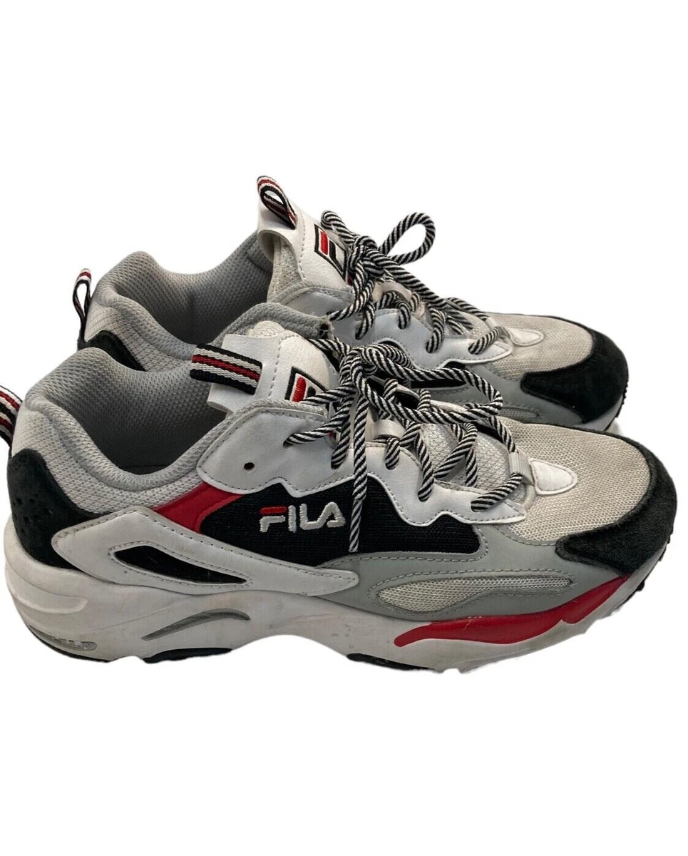 Fila Womens Ray Tracer 5RM00532-102 White Blue Running Shoes