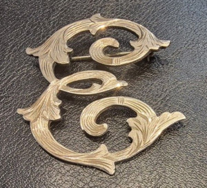 Sterling Cursive E pin Homemade Mexico