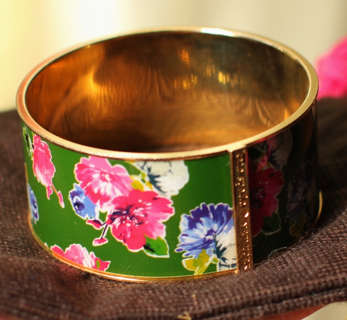NWT Kate Spade Petal Pushers Green and Black Floral bracelet kate spade new york Green Fashion Bracelets for sale | eBay main image 4