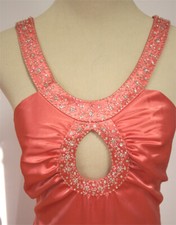 NWT Tangerine $140 De Laru Size 13 Long Gown Prom Formal Mermaid Dress Evening 