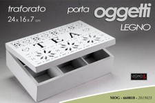 COFANETTO SCATOLA PORTA BUSTINE OGGETTI THE TE TEA TISANE CIALDE CUORI 24*16*7,3