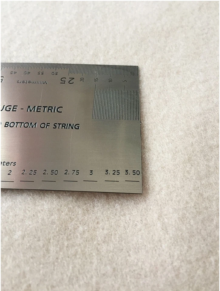 Stainless Steel String Action Ruler Gauge Tool - Image 2 of 3