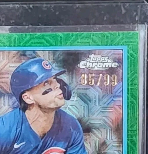 2024 Topps Series 2 Silver Pack Mojo #2T89C-5 Nico Hoerner Green /99 - Image 3 of 3