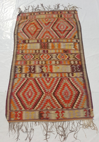 Antique Traditional Handcrafted Turkish Kilim Rug for Home Décor 265x160 cm