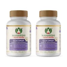 Maharishi Ayurveda Glucomap 60 Tablets Pack of 2 Free Shipping