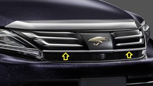 17 18 19 Toyota Harrier Genuine Front Grille Chrome Black Ganish Japan Ebay