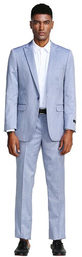 Ultra Slim Fit Moderno UOMO Solido Due Pezzi Abito Formale Testimoni Dello  Sposo | eBay