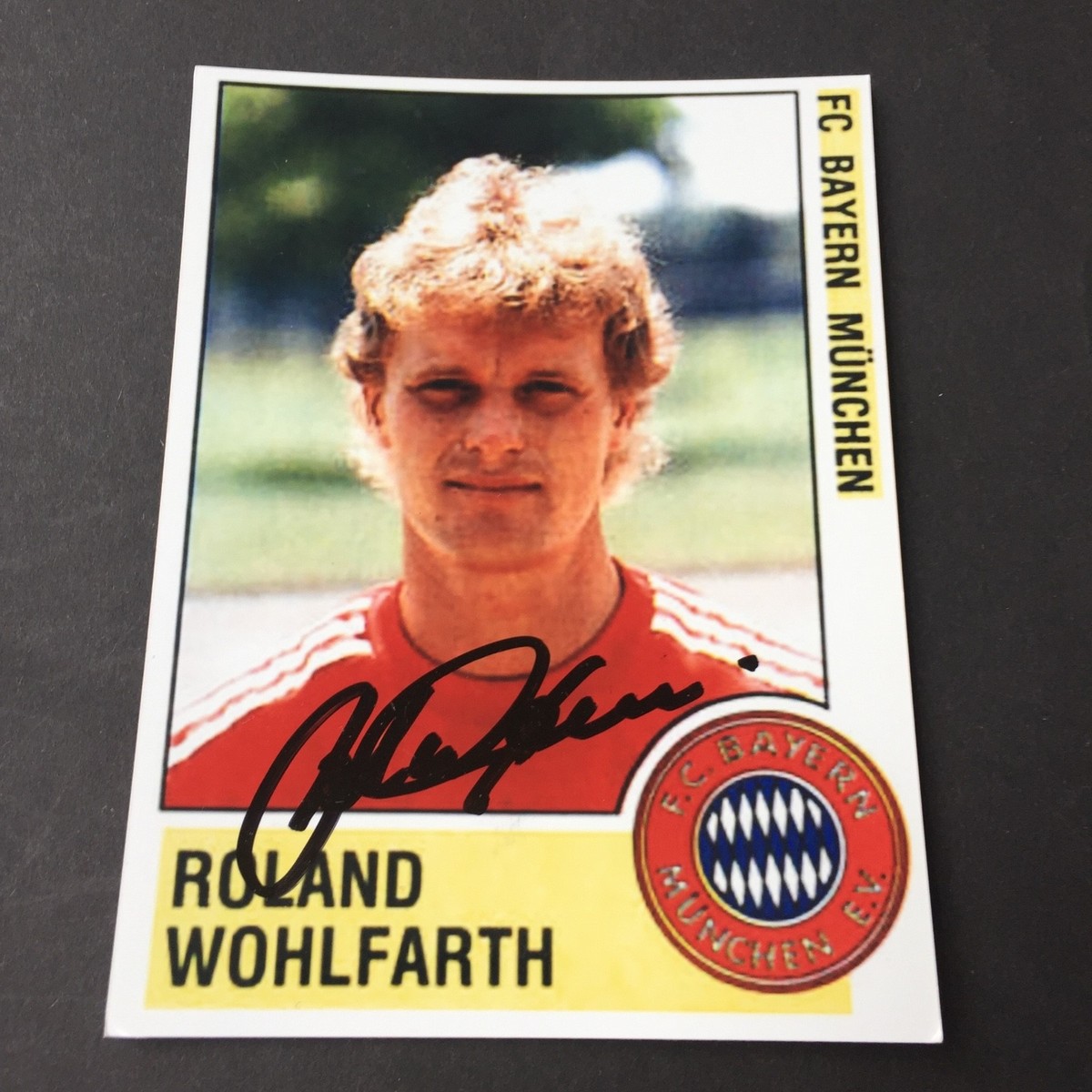 FRANZ BECKENBAUER BAYERN Munich Football Autographe Carte Signé (Oy