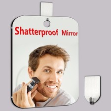 Shower Mirror Fogless for Shaving, Medium 8 x 6 inch Fogless Mirror for