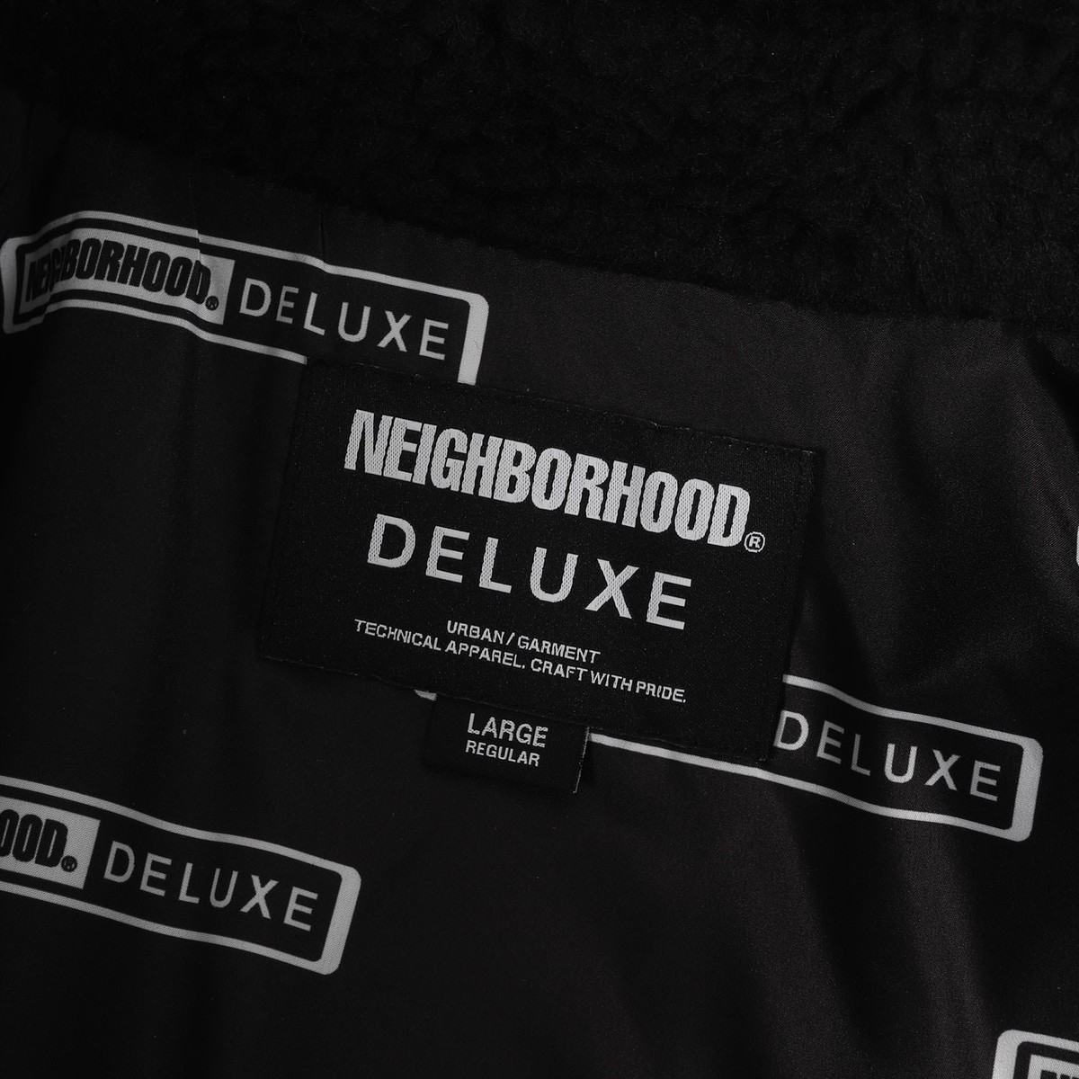 Neighborhood Jacket Size L / 23Aw Deluxe Fleece Boa Double Rider 