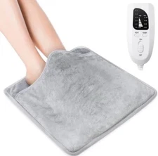 Electric Heated Foot Warmer Pad – Relieves Cold Feet, Super Soft & Washable