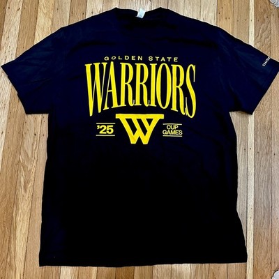 GS Golden State WARRIORS NBA Cup Games Black T-Shirt XL 11/26/2025 SGA New GSW