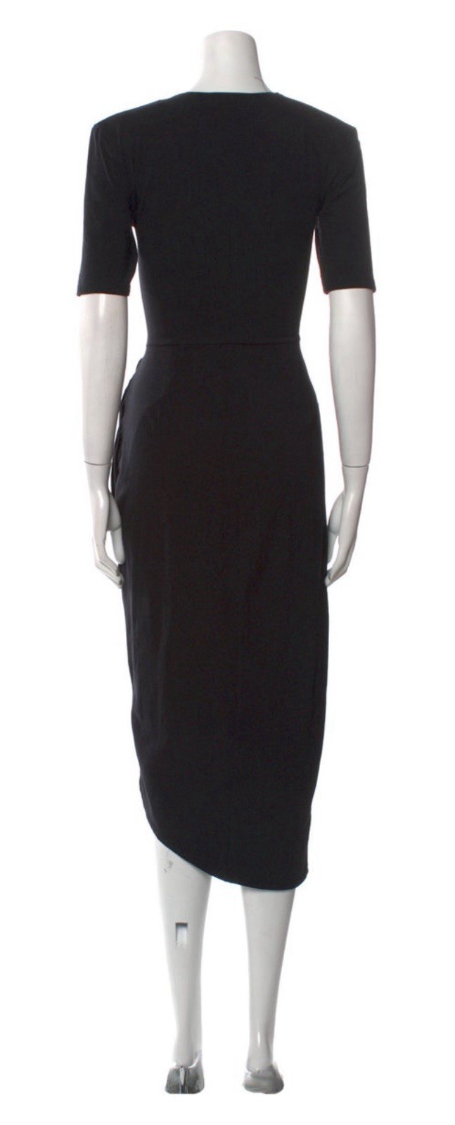 Fleur Du Mai Authentic Solid Black V Neck Plunge … - image 5