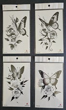 4 Sheets Premium Quality Middle Half Arm Temporary Tattoos For Men  Women 2