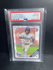 2019 BOWMAN PAPER PROSPECTS #BP100 WANDER FRANCO PSA 10