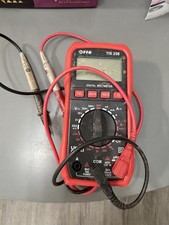 TIS 258 Digital Multimeter With Leads Electrical Tester Working